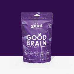 【软糖因自然因素融化不理赔】The Good Vitamin CO Brain 睿智专注提神亚麻籽精华软糖28粒  百香果味 保质期2027.12